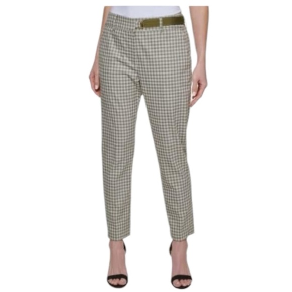 DKNY Women's Grosgrain Straight Leg Everyday Pants - Picture 2 of 14